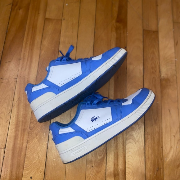 Shoes Lacoste White Blue Like New - Picture 4 of 5